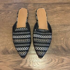 Universal Thread striped mules